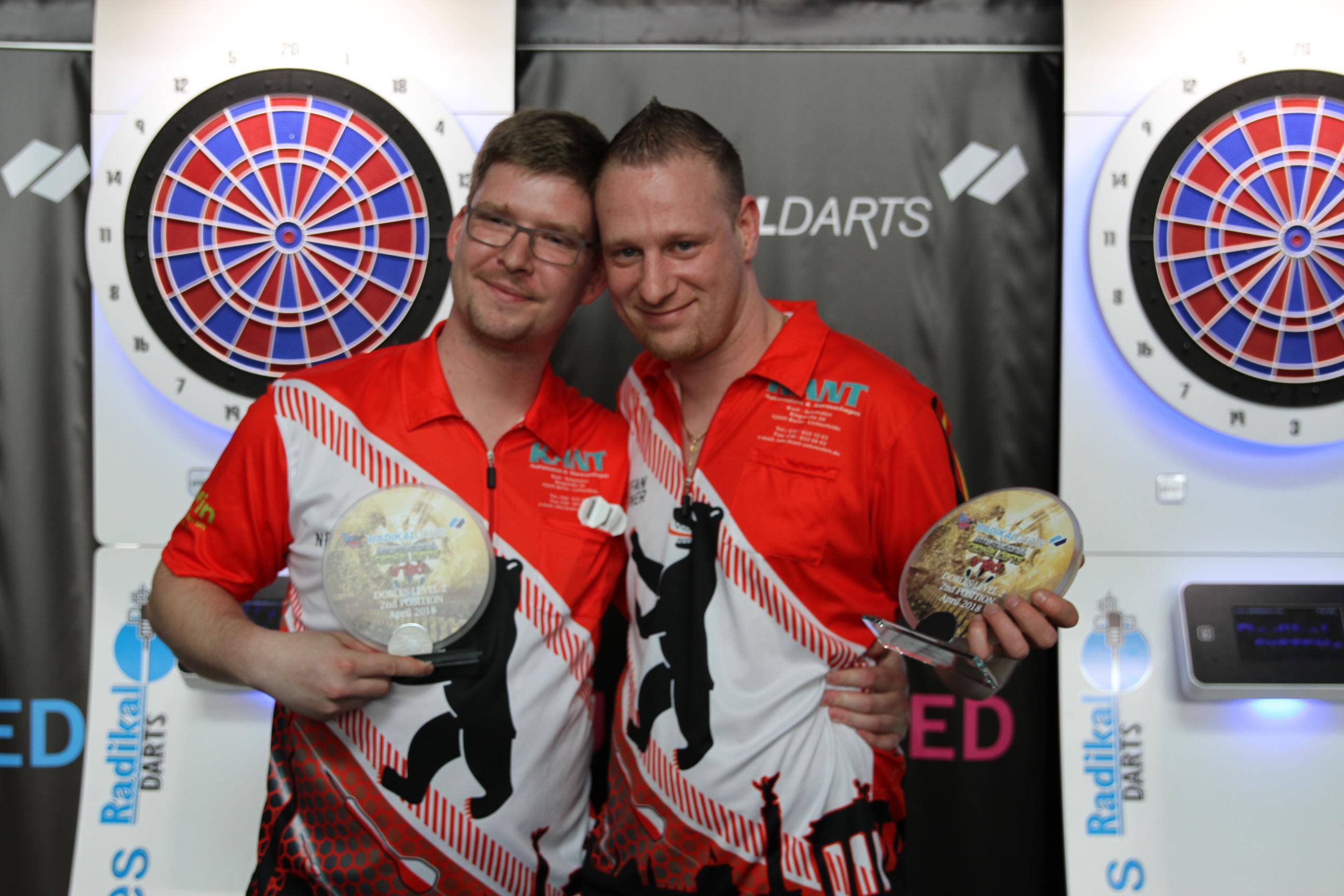 Internacional Radikal Darts 2018 Werner+Nuernberger Subcampeones parejas Nivel 2